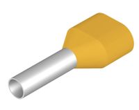 Weidmüller 9018650000 Dubbele adereindhulzen 1 mm² Deels geïsoleerd Geel 500 stuk(s)
