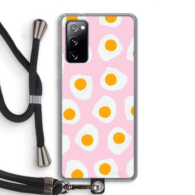 Dancing eggs: Samsung Galaxy S20 FE / S20 FE 5G Transparant Hoesje met koord