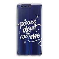 Don't call: Honor 9 Transparant Hoesje