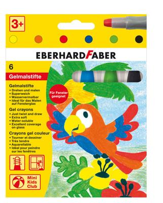 Eberhard Faber ef-529006 gelkleurpotloden 6 kleuren in karton etui