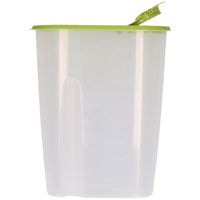 Voedselcontainer strooibus - groen - 2,2 liter - kunststof - 20 x 9,5 x 23,5 cm   -