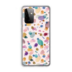 Terrazzo Memphis Pink: Samsung Galaxy A72 Transparant Hoesje