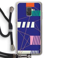 Gestalte 5: Samsung Galaxy A8 (2018) Transparant Hoesje met koord