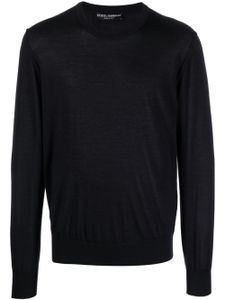 Dolce & Gabbana fine-knit cashmere jumper - Bleu