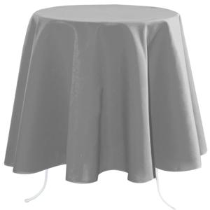 Stof Textiles Tafelkleed rond - D180 cm - grijs - Eettafel tafellakens - polyester