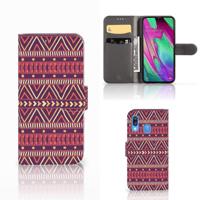 Samsung Galaxy A40 | Telefoon Hoesje | Aztec Paars