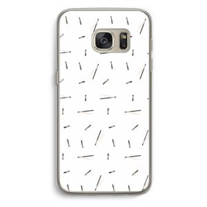 Hipster stripes: Samsung Galaxy S7 Transparant Hoesje
