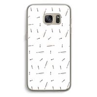 Hipster stripes: Samsung Galaxy S7 Transparant Hoesje