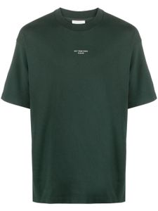 Drôle De Monsieur t-shirt en coton à slogan imprimé - Vert