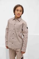 Malelions Signature Overshirt Kids Beige - Maat 140 - Kleur: Beige | Soccerfanshop
