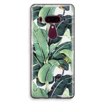 Bananenbladeren: HTC U12+ Transparant Hoesje