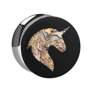 Double Flared Plug met Mother Of Pearl Design Acryl Tunnels & Plugs