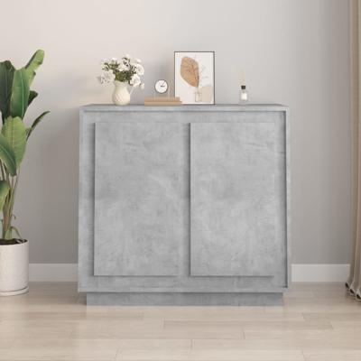 Dressoir 80x34x75 cm bewerkt hout betongrijs