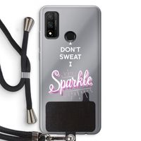 Sparkle quote: Huawei P Smart (2020) Transparant Hoesje met koord
