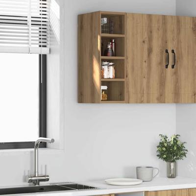 Hangkast Riga 20x29,5x60 cm bewerkt hout artisanaal eikenkleur