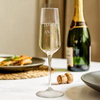 Champagneglas graveren - Kristalglas - 4 stuks
