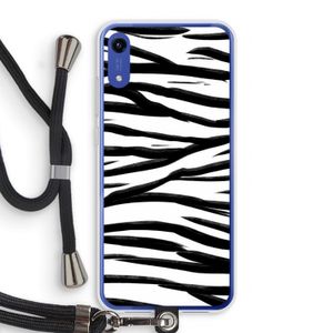 Zebra pattern: Honor Play 8A Transparant Hoesje met koord
