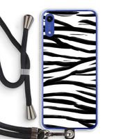 Zebra pattern: Honor Play 8A Transparant Hoesje met koord