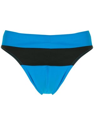Amir Slama short de bain bicolore - Bleu