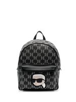 Karl Lagerfeld sac à dos Ikonik Monogram - Noir - thumbnail