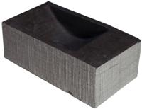 Forzalaqua Venetia fontein met 1 kraangat rechts 40x22x10cm Hardsteen gezoet/gefrijnd