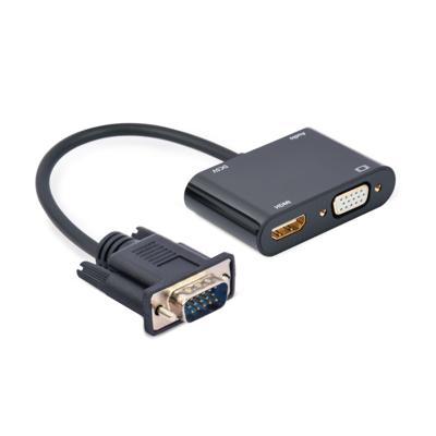 Adapter VGA naar HDMI GEMBIRD A-VGA-HDMI-02 Zwart