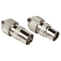 Hama Coax-set Metaal Connector/koppeling Schroefbaar