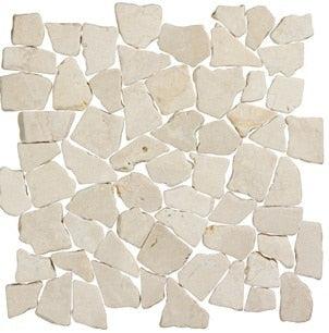 Stone Line Palladiana Mozaiek Tegel Breuk - Crème Marmer Ongeglazuurd 300x300mm