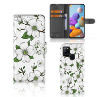 Samsung Galaxy A21s Hoesje Dogwood Flowers - thumbnail