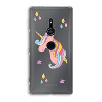 Roze eenhoorn: Sony Xperia XZ2 Transparant Hoesje