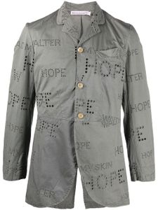 Walter Van Beirendonck Pre-Owned blazer droit Royal - Gris