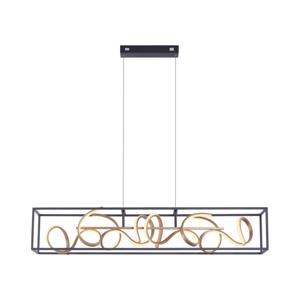 Paul Neuhaus Zwart gouden hanglamp Selina 2416-18