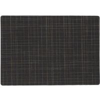 Stevige luxe Tafel placemats Liso zwart 30 x 43 cm