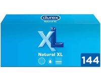 Durex Natural XXL 60mm Bredere Condooms 144 stuks (grootverpakking)