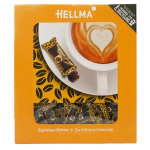 Hellma - Espresso Bonen in Pure Chocolade - 380 stuks