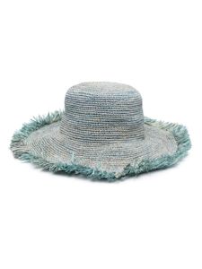 MADE FOR A WOMAN chapeau de paille Chapeau 9101 - Bleu