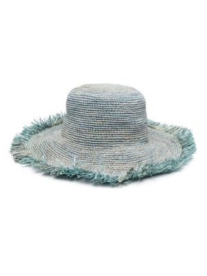 MADE FOR A WOMAN chapeau de paille Chapeau 9101 - Bleu