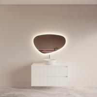 Badmeubelset BWS Riga Met Topplaat 100 cm Mat Wit