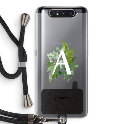 Green Brush: Samsung Galaxy A80 Transparant Hoesje met koord