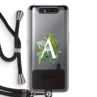 Green Brush: Samsung Galaxy A80 Transparant Hoesje met koord