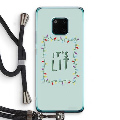 It's Lit: Huawei Mate 20 Pro Transparant Hoesje met koord