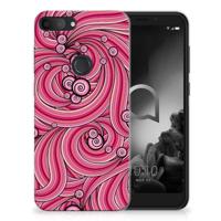 Alcatel 1S (2019) | Hoesje maken | Swirl Pink