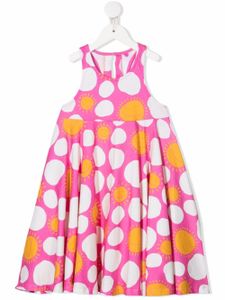 Stella McCartney Kids robe sans manches à imprimé graphique - Rose