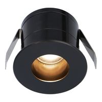 Olivia zwarte LED Inbouwspot - Verzonken - 12V - 3 Watt - Veranda verlichting - voor buiten - 2700K warm wit
