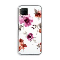 Geschilderde bloemen: Huawei P40 Lite Transparant Hoesje