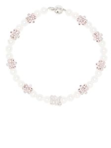 MISBHV collier Flowers And Pearls - Argent