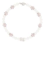 MISBHV collier Flowers And Pearls - Argent