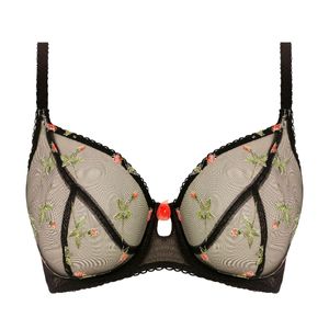 Freya bh plunge Rose Blossom DD-H Black