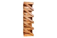 Wijnrek MAKASSAR 80cm voor 5 flessen gerecycled hout - 45069