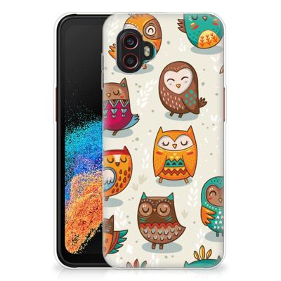 Samsung Galaxy Xcover 6 Pro | TPU Hoesje | Vrolijke Uilen